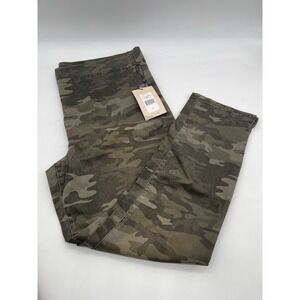 NYDJ Green Camo NWT Pull On Skinny Ankle Pants Lift Tuck Technology Women's 16